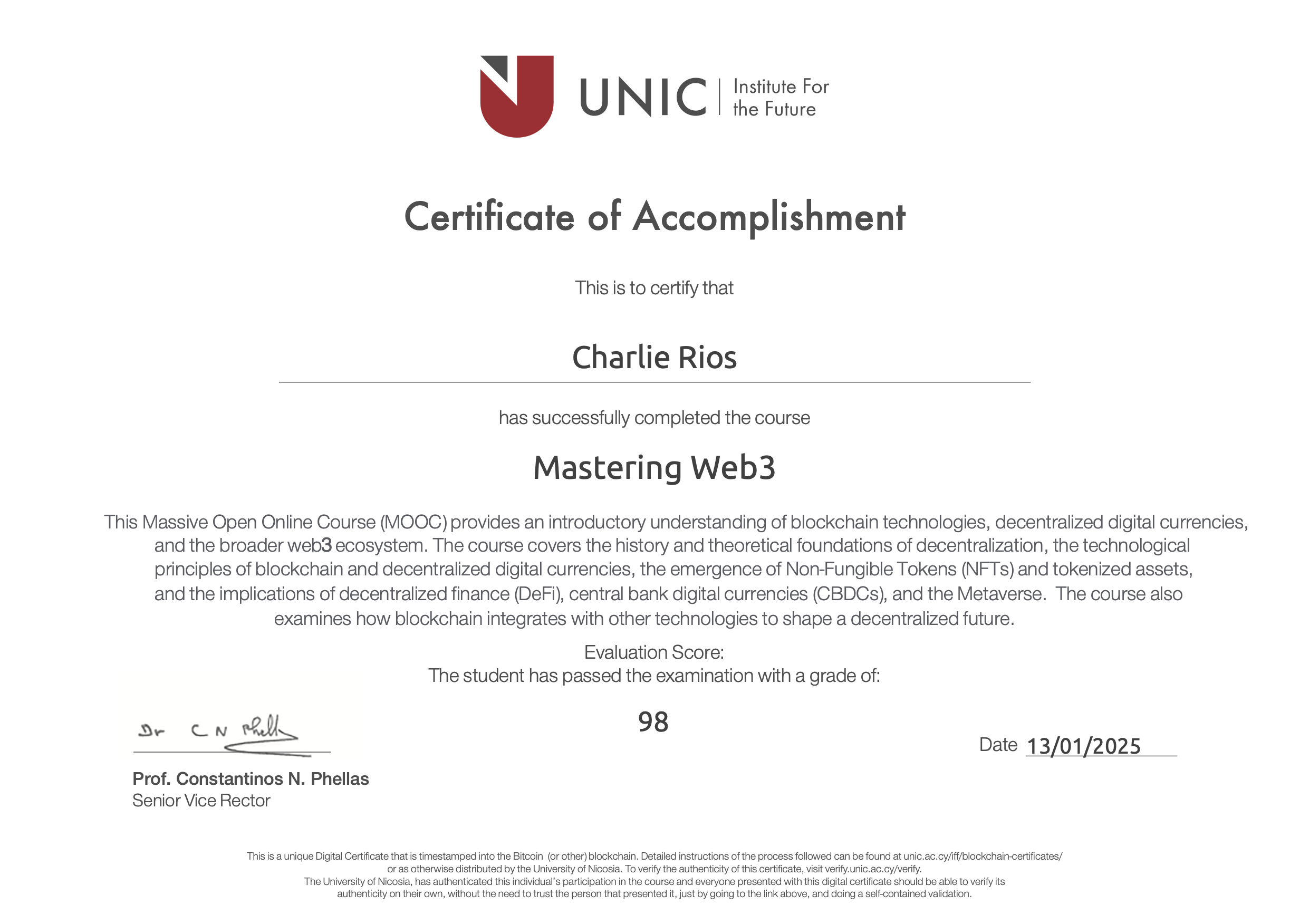 Mastering Web3: DeFi, CBDCs & NFTs